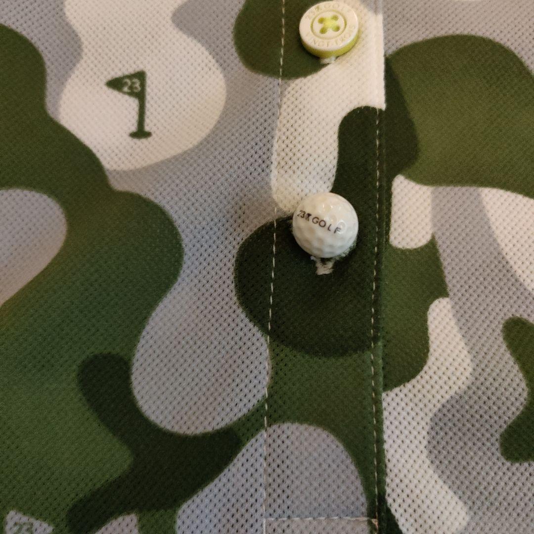 【新品】23区GOLF マンギラオコラボ 迷彩柄 レディース ポロシャツ