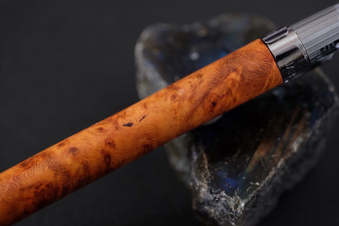 PG5木軸カスタムシャープペンシル0056 花梨瘤　高村杢工房