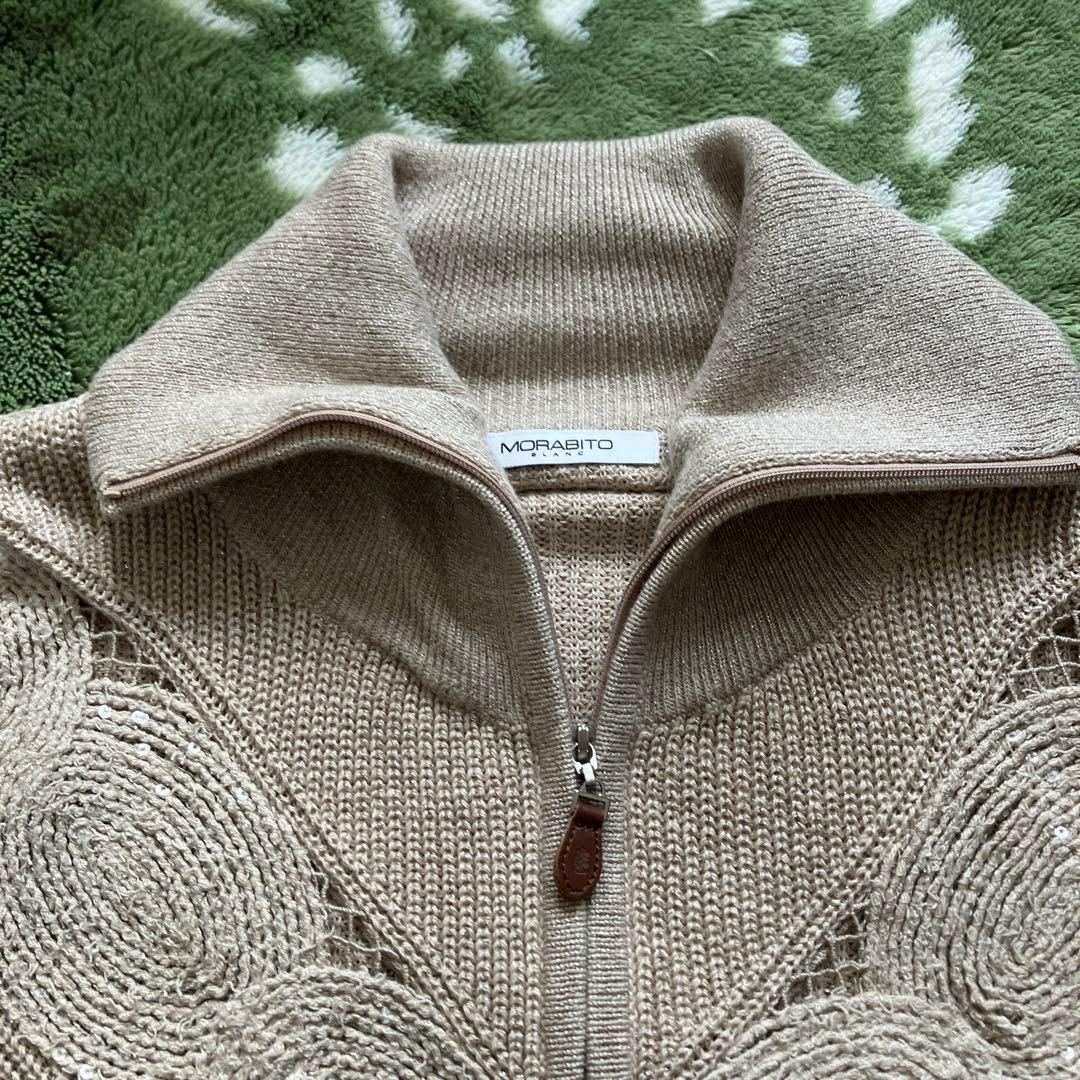 MORABITO ベージュ カーディガン