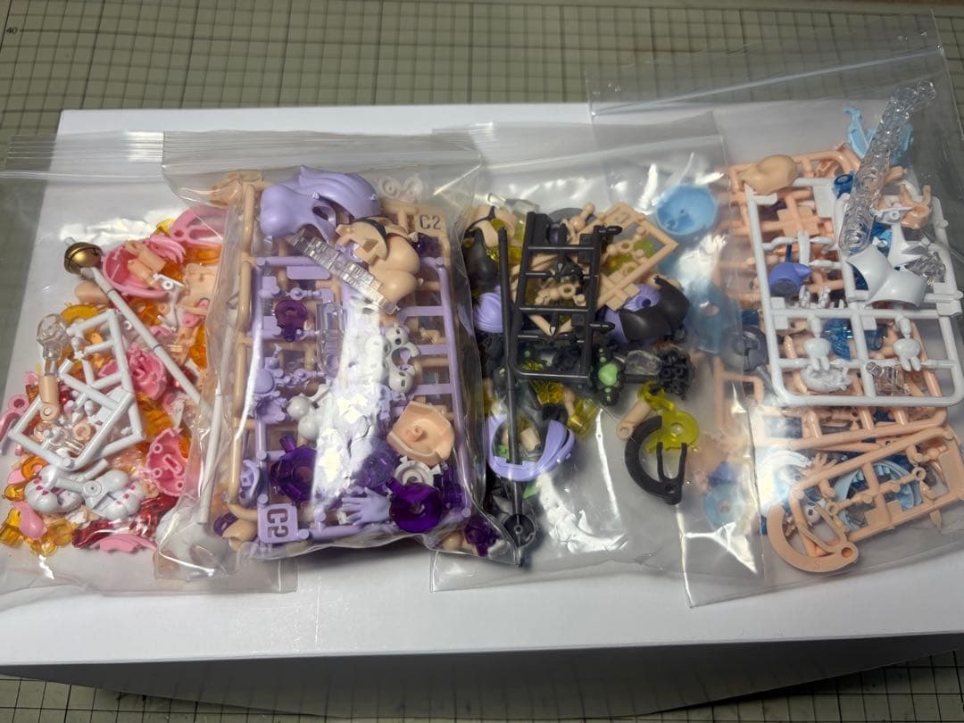 コトブキヤ メガミデバイス PUNI⭐︎MOFU ラン他余剰パーツ&デカール