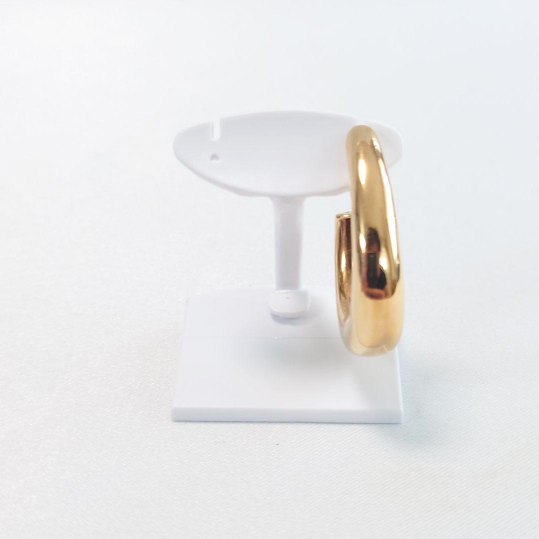 【希少】ティファニー K18 ヴィンテージ フープピアス 片耳用 4890