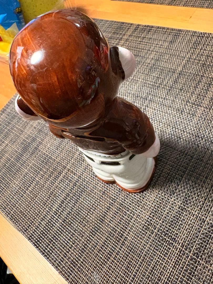 昭和レトロ　じゃりン子チエ　テツ　貯金箱　陶器