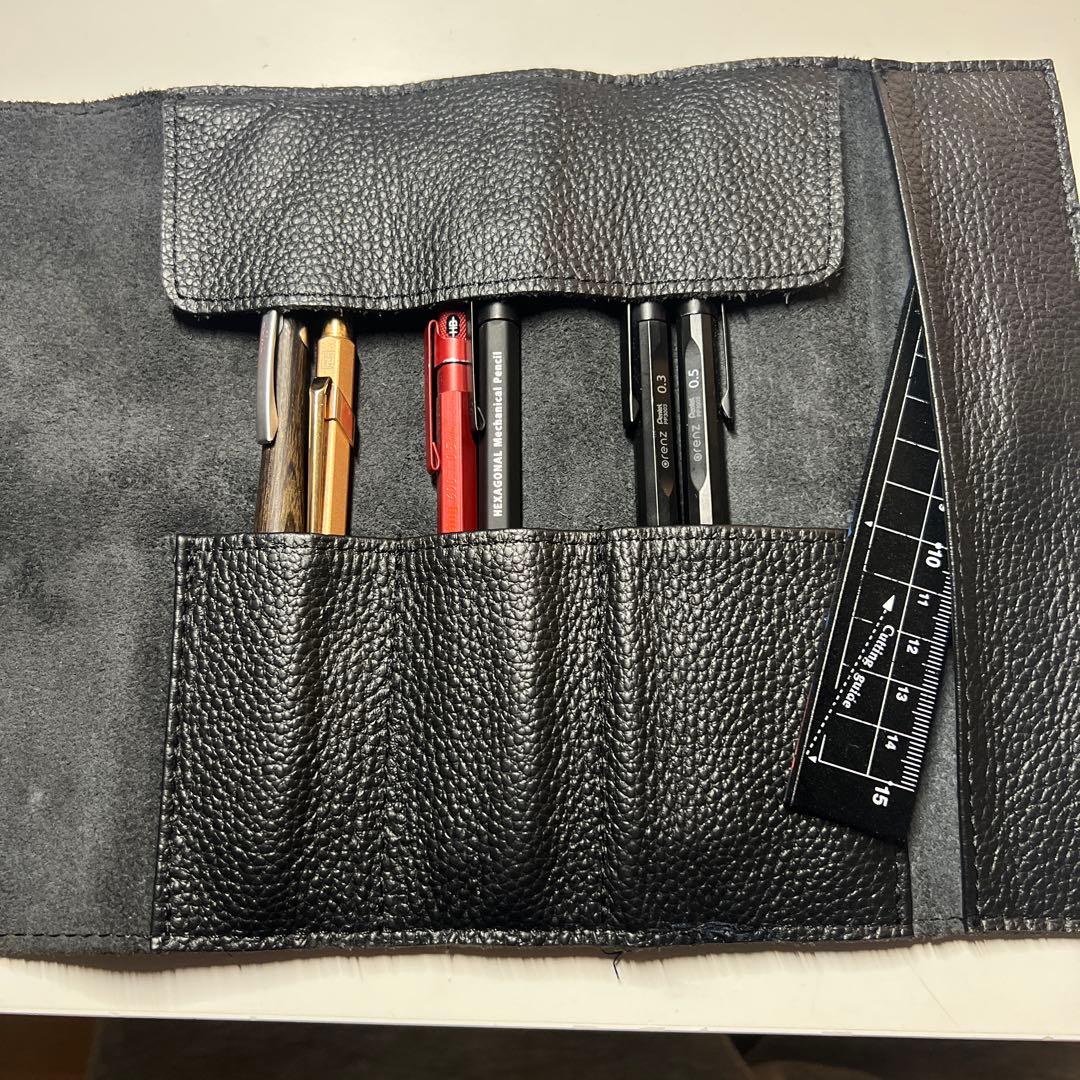 シャープペンシルセット レザーペンケース付き