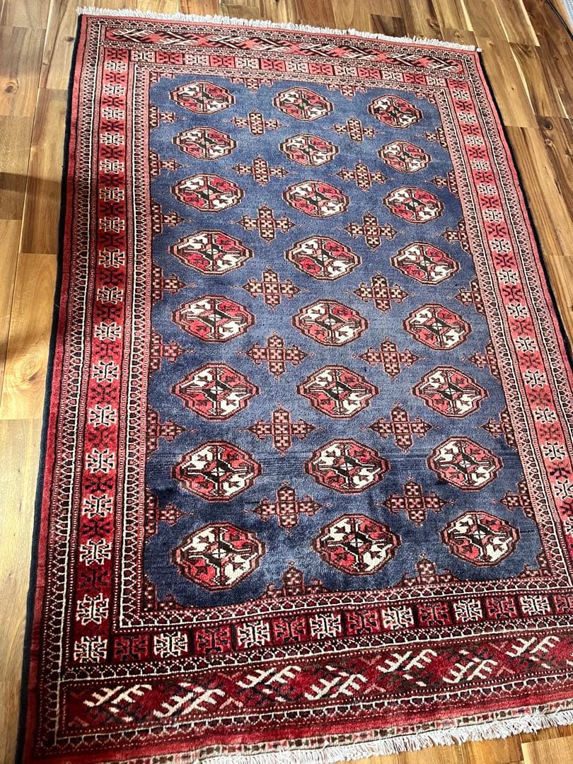 ペルシャ絨毯　バルーチ手織り　アンティーク 185✖️122 ウール