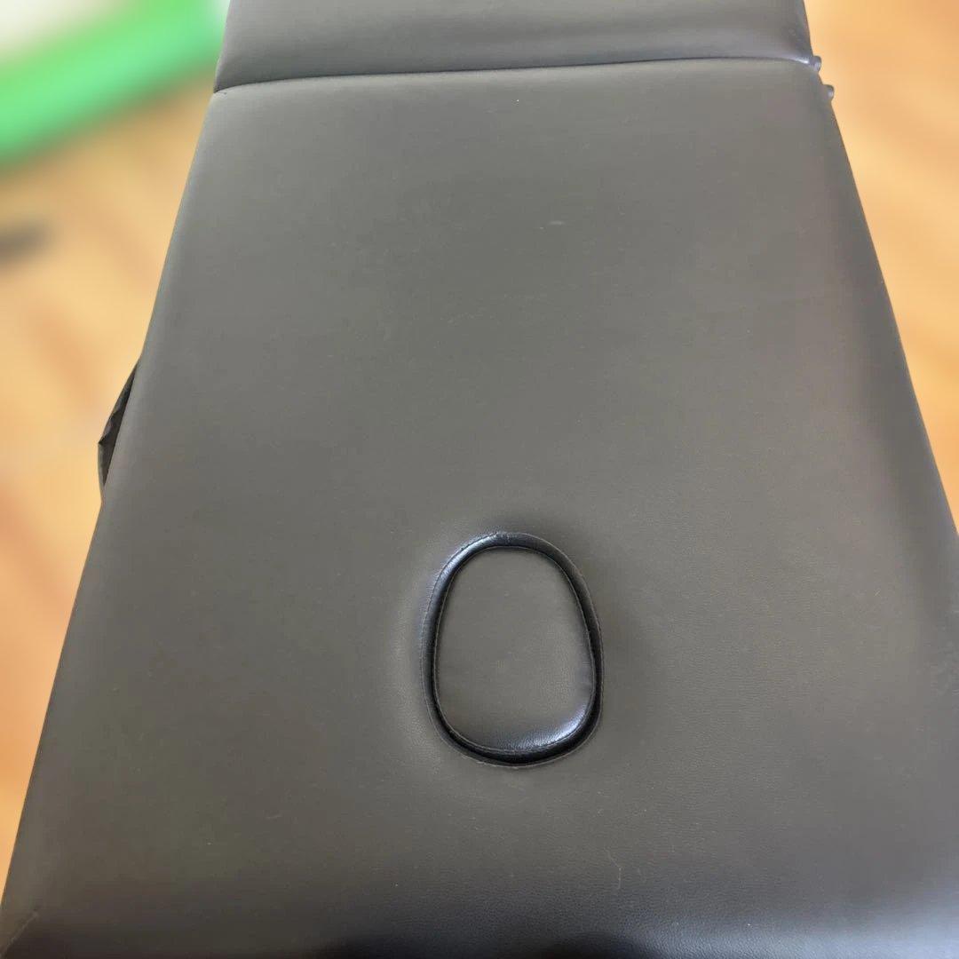 軽量 折りたたみ木製マッサージベッド　ブラック