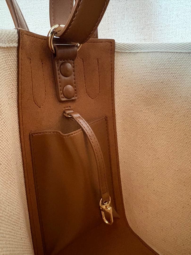 XNIHILO ハンドバッグ ショルダーバッグ コットンキャンバス ナッパレザー