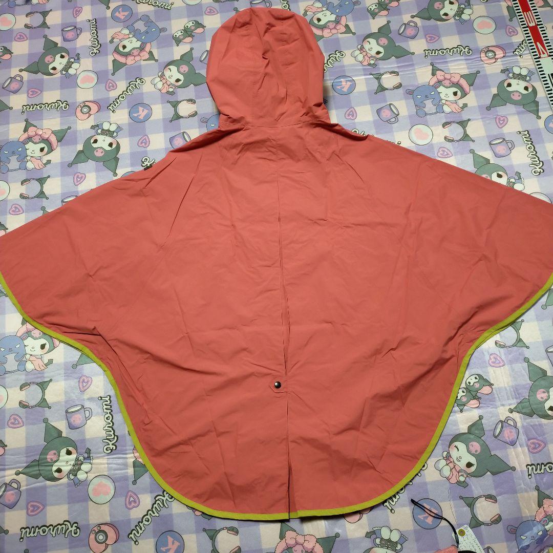 AIGLE エーグル レインポンチョ フード付 レインコート 雨具 ピンク系