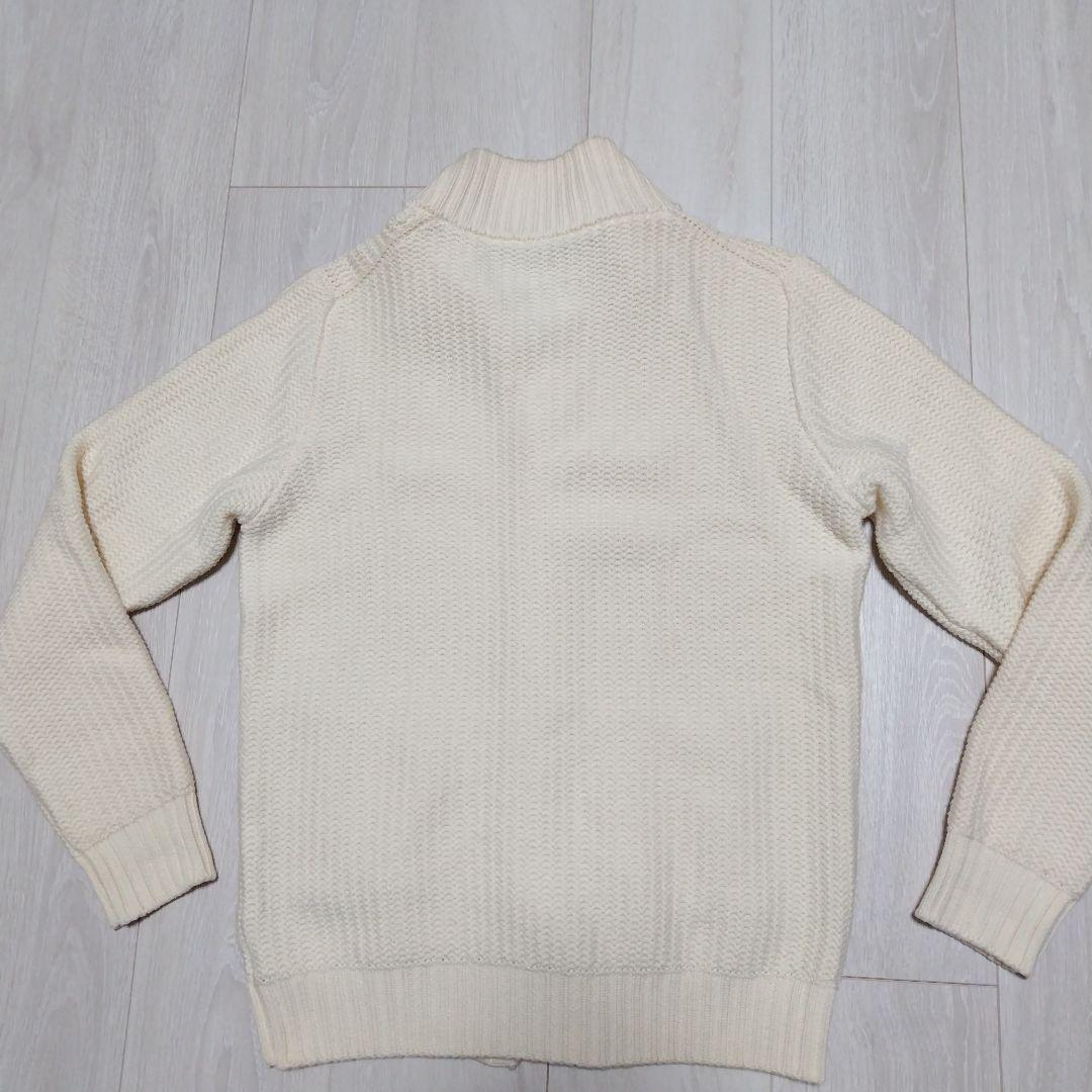 ザノーネ【伊】キョートモデル定番スタンドカラー48ウール ホワイト アイボリー系