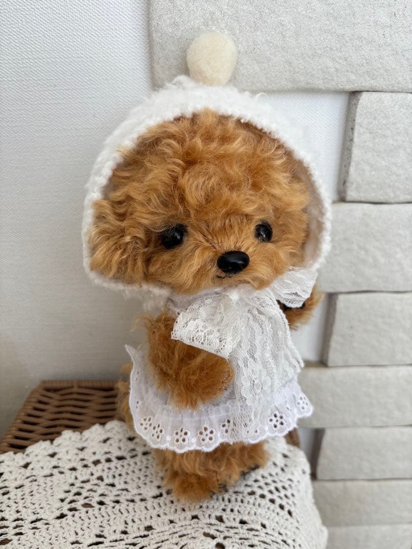 テディプードル　テディわんこ　ぬいぐるみ　プードル　ハンドメイド