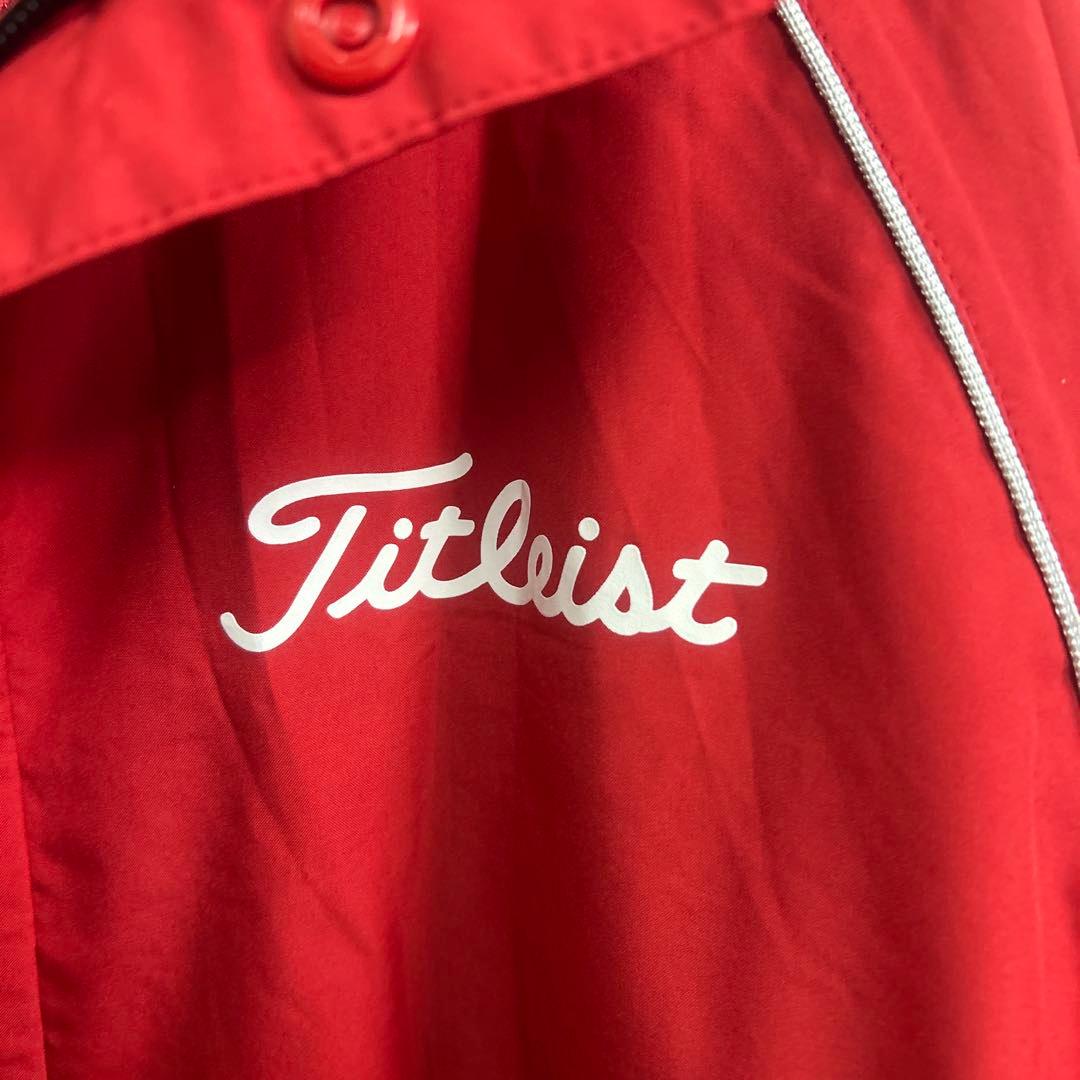 Titleist 2WAYレインウェア Lサイズ 赤　美品