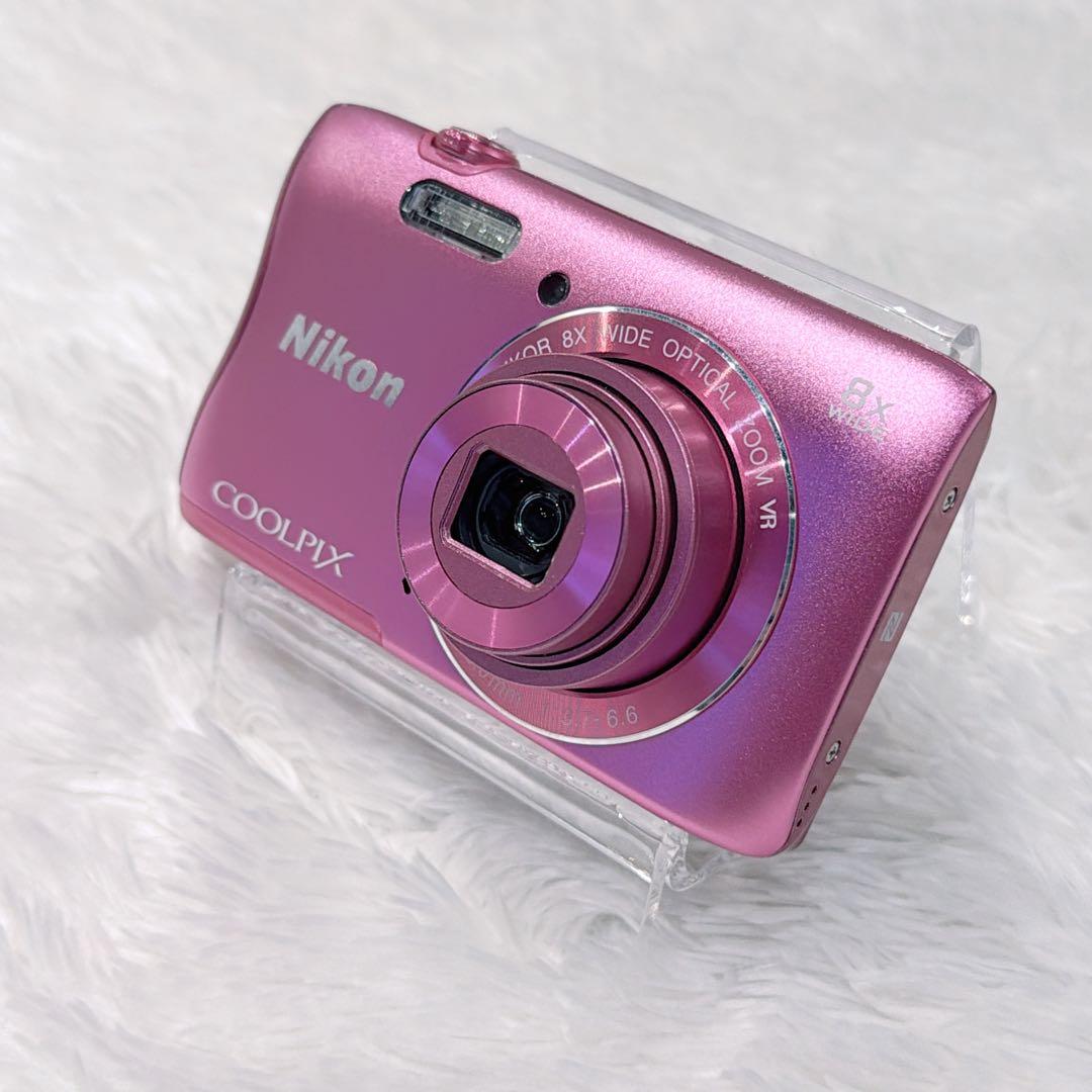 【美品】NIKON COOLPIX S3700 デジタルカメラ ピンク