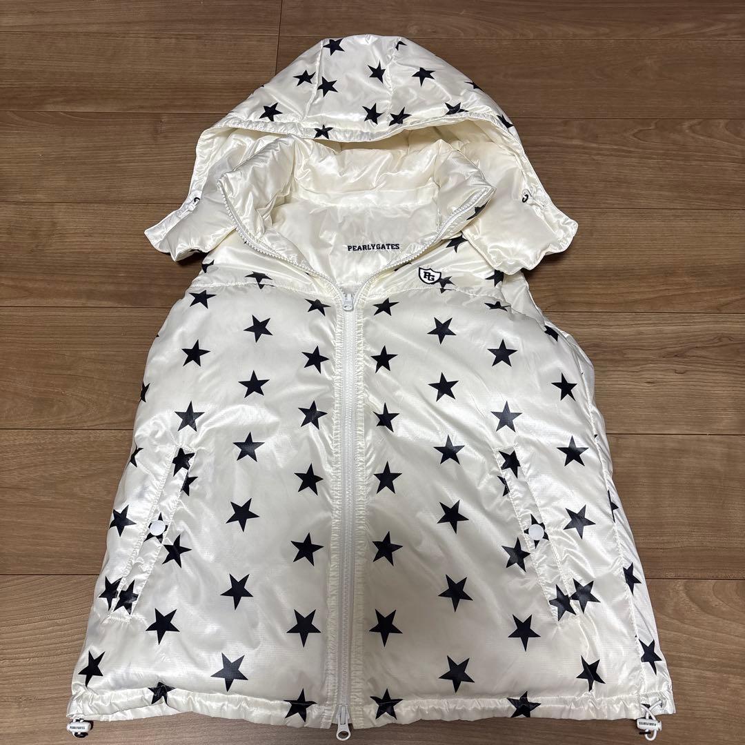 PEARLY GATES リバーシブル星柄ダウンジャケット