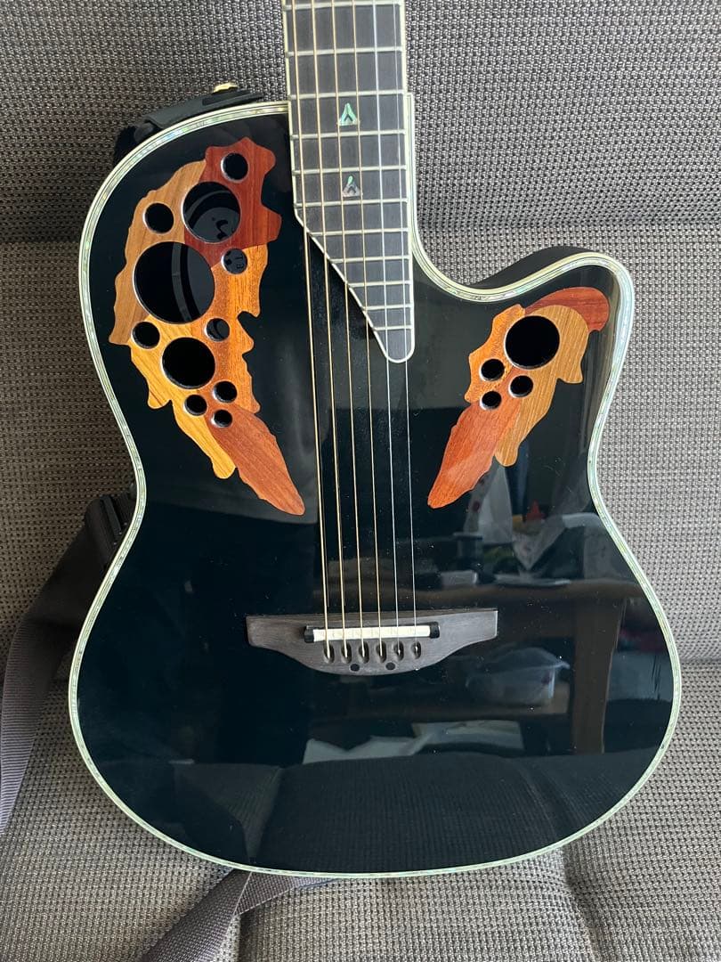 Ovation custom Eliteエレアコギター ブラック