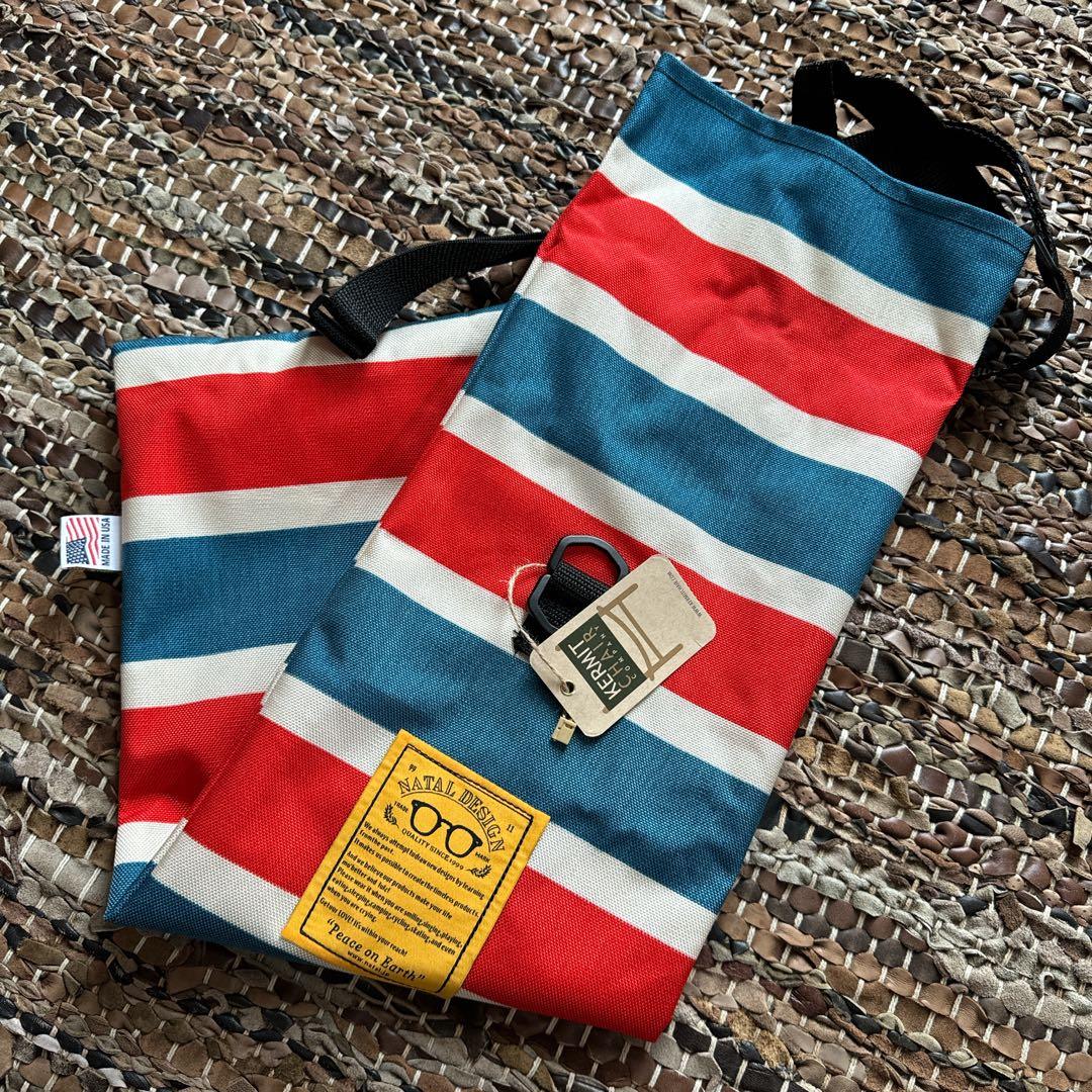 ★カーミットチェア ネイタルデザイン 収納袋 レトロストライプ WALNUT