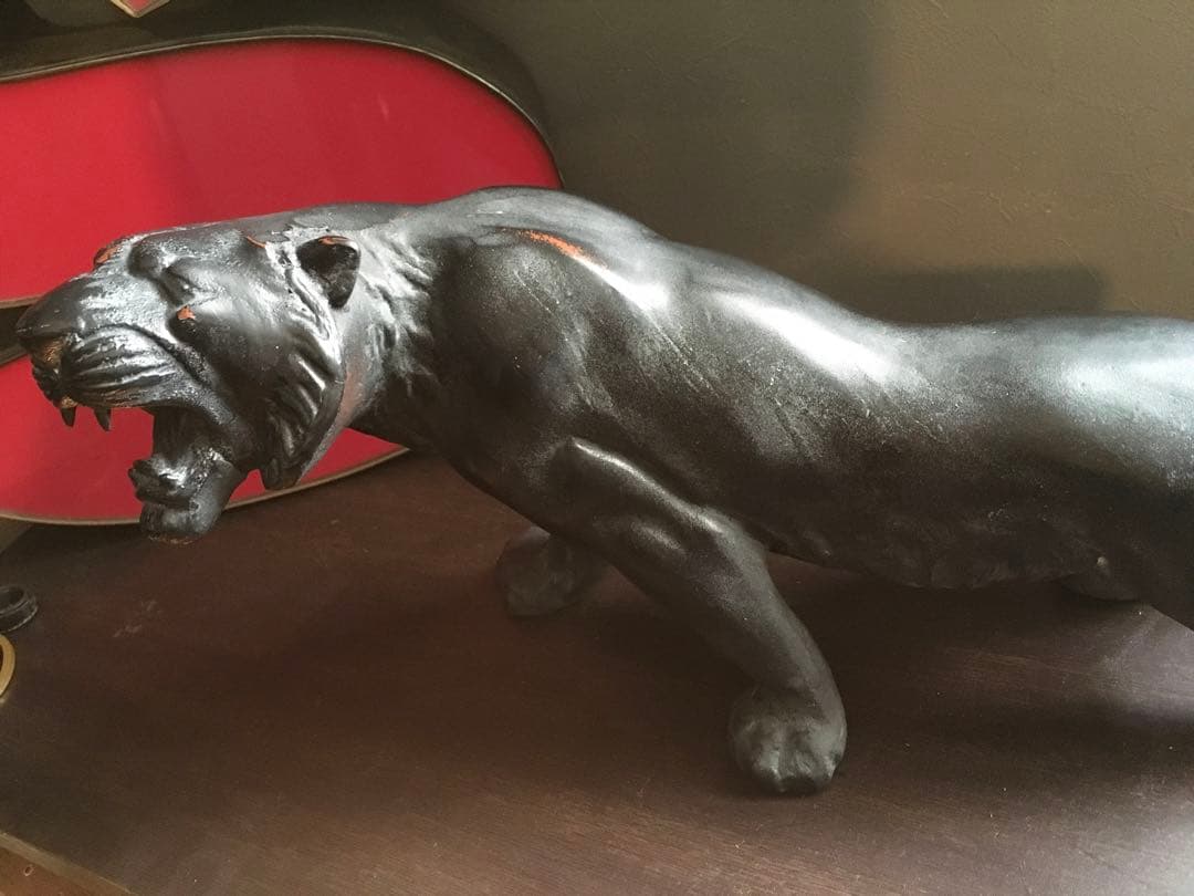 ブラックパンサー　アンティーク置物　USA ミッドセンチュリー