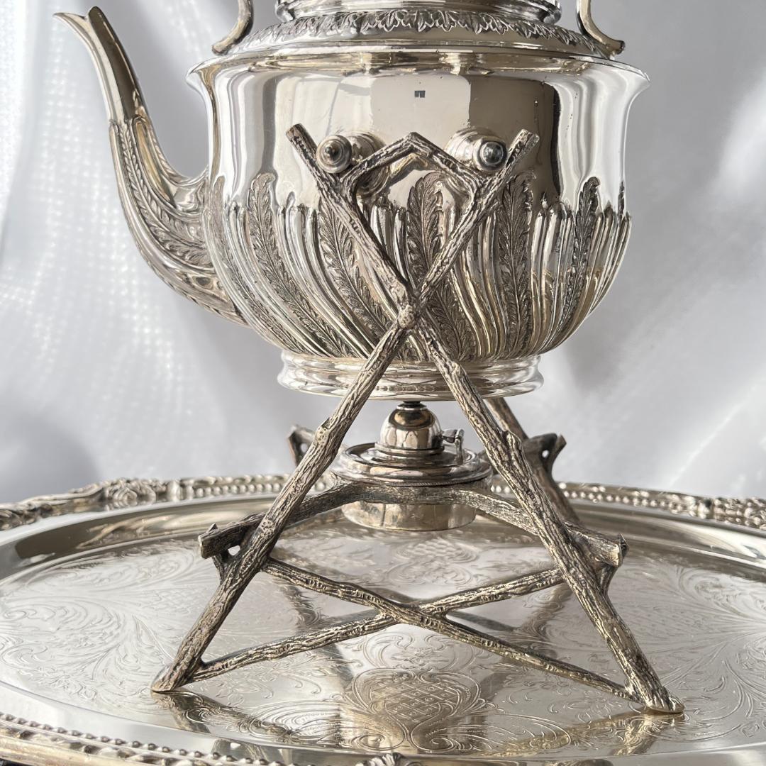 【Walker & Hall】 ビクトリアン ティーケトル バナー / スタンド