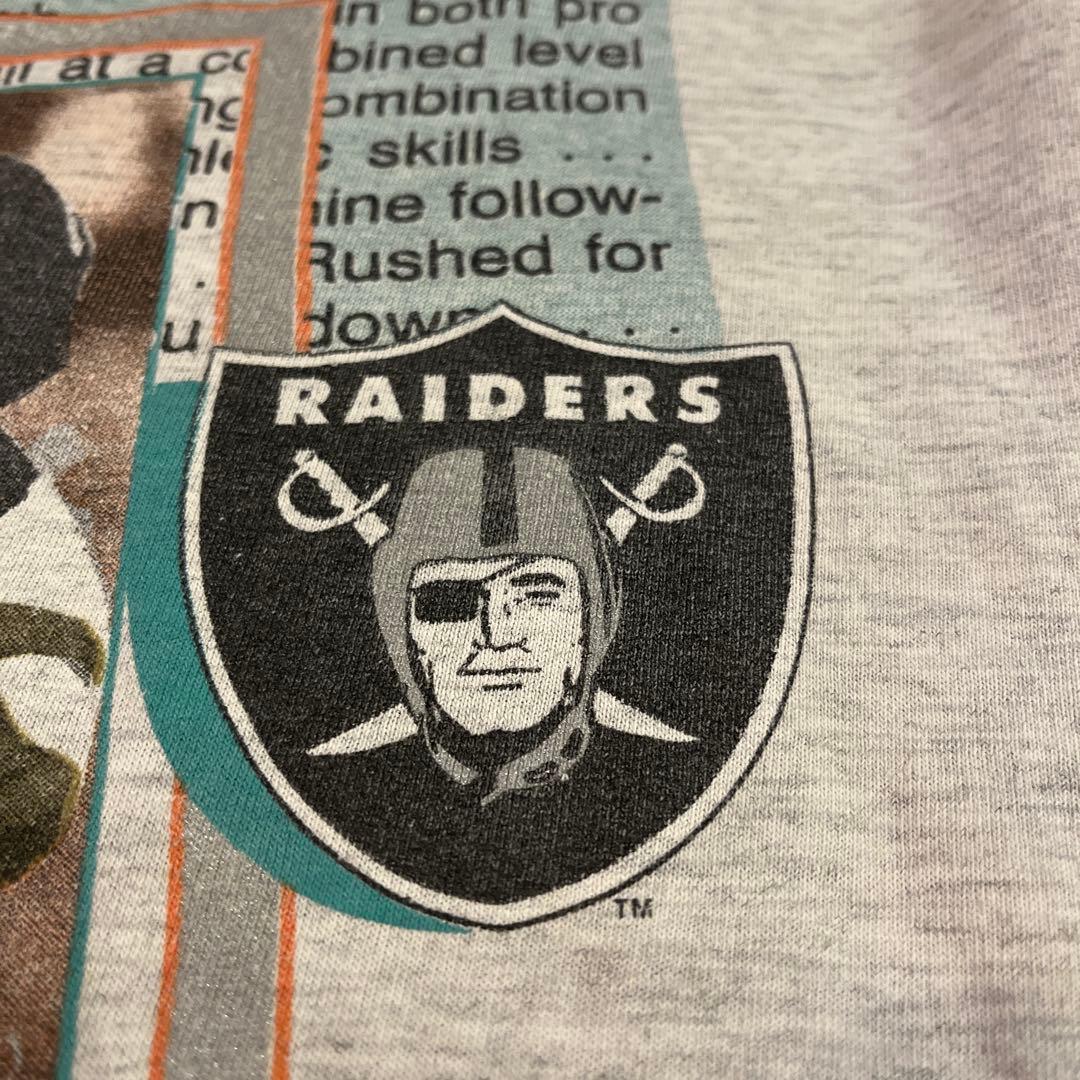 古着　90's RAIDERS Tシャツ Ｌサイズ