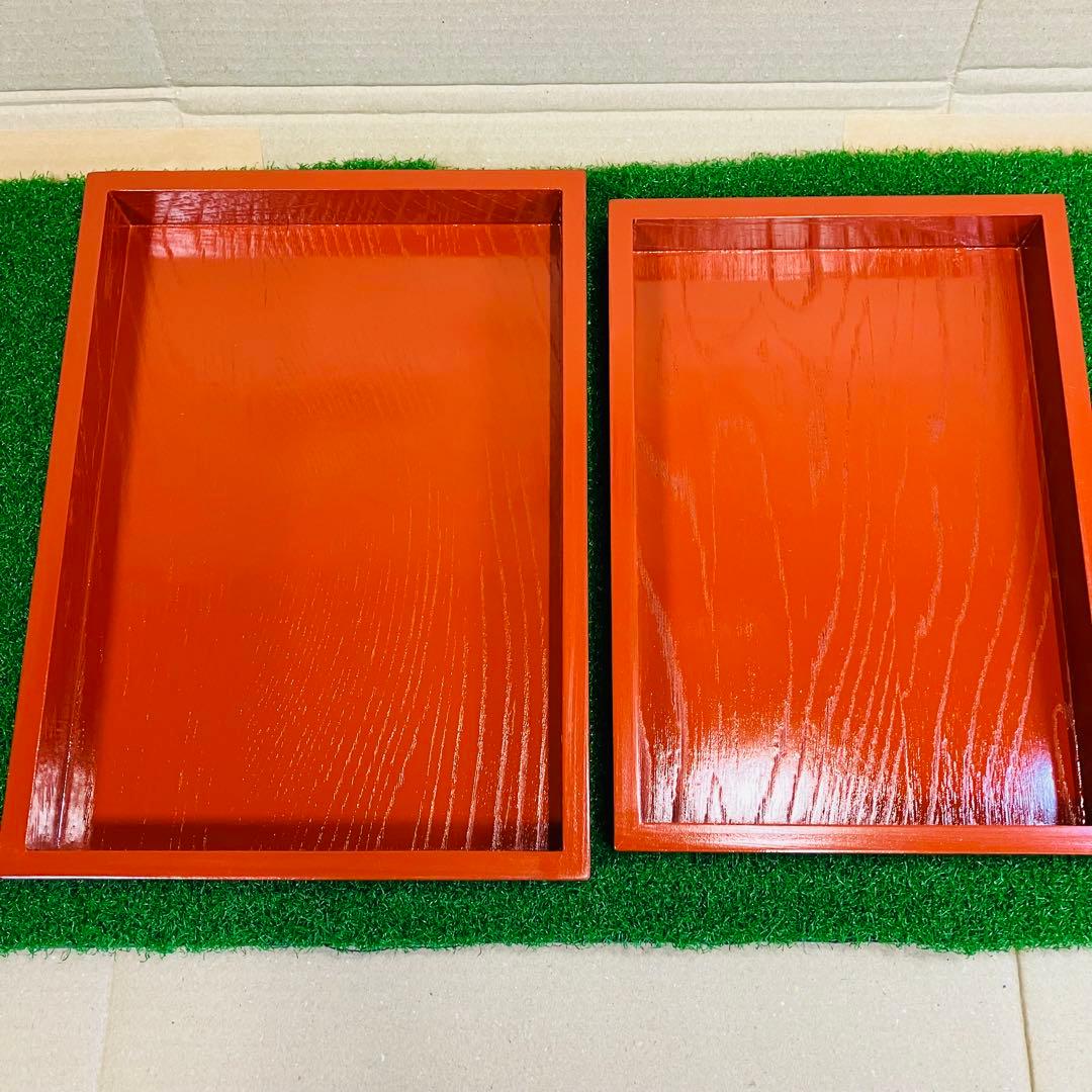 紀州漆器 雅盆 5枚組 ＆ 脇取盆 5枚組 合計10枚入れ子セット 新品