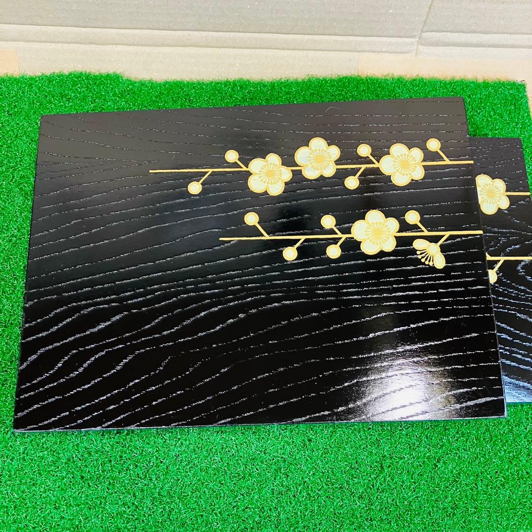 紀州漆器 雅盆 5枚組 ＆ 脇取盆 5枚組 合計10枚入れ子セット 新品