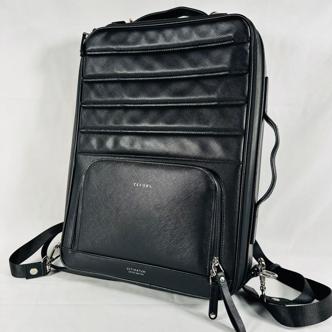 TEFORS ULTIMATUM 多機能 レザー ビジネスバッグ 3WAY 黒