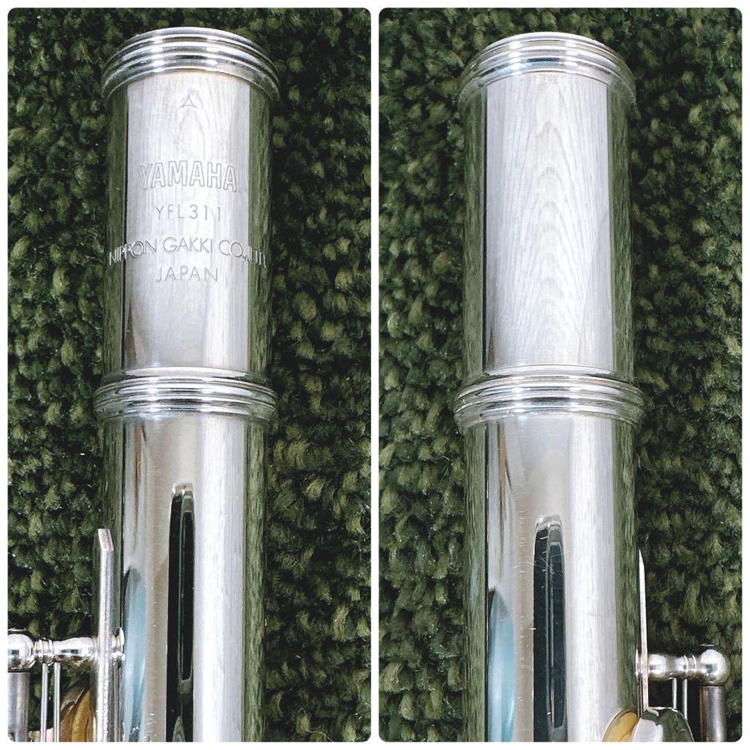 整備済み ヤマハ フルート YFL-311 頭部管銀製 Eメカ YAMAHA