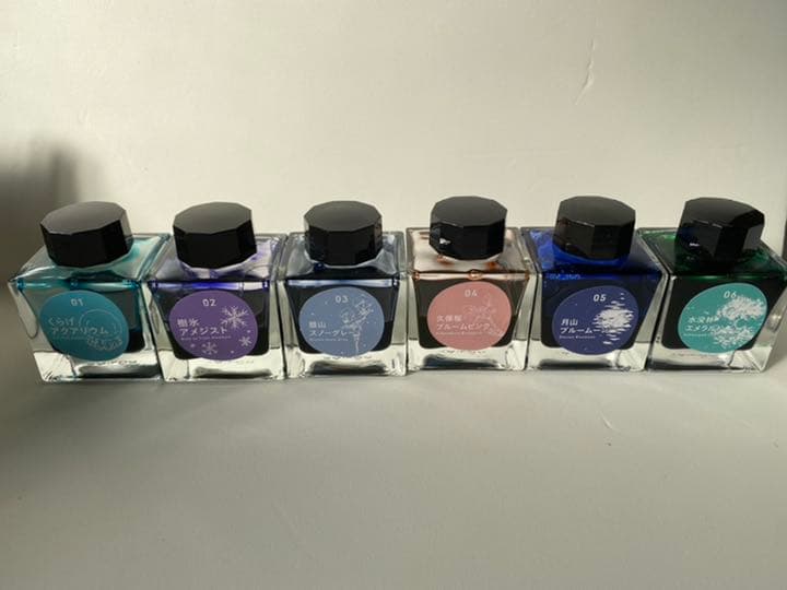 万年筆　インク　八文字屋　6色セット