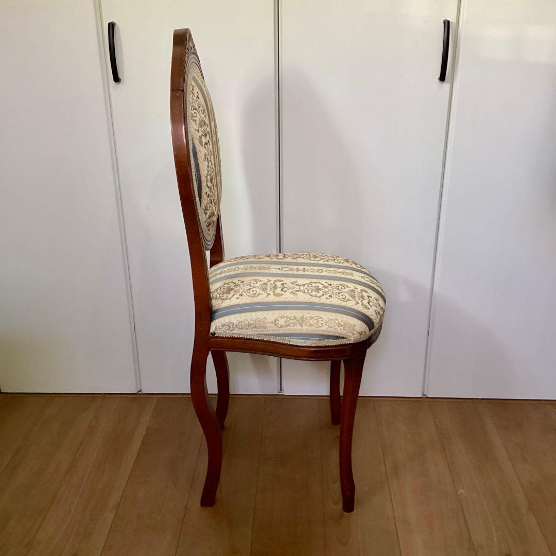 イタリア アンティーク ドールチェア ダイニングチェア 椅子 ロココ 姫系