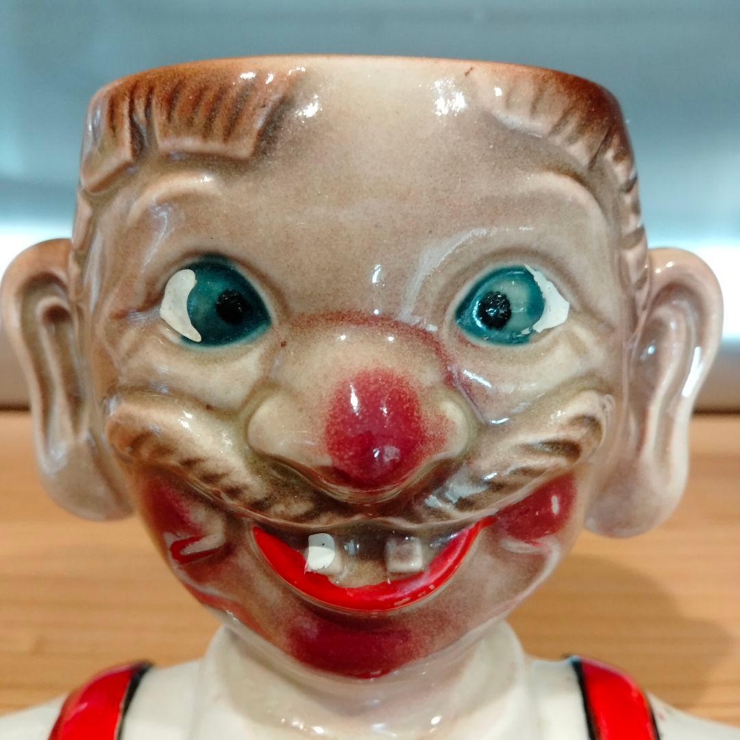 激レア ビンテージ　四つ目　4つ目　置物　ミッドセンチュリー　酔っ払い