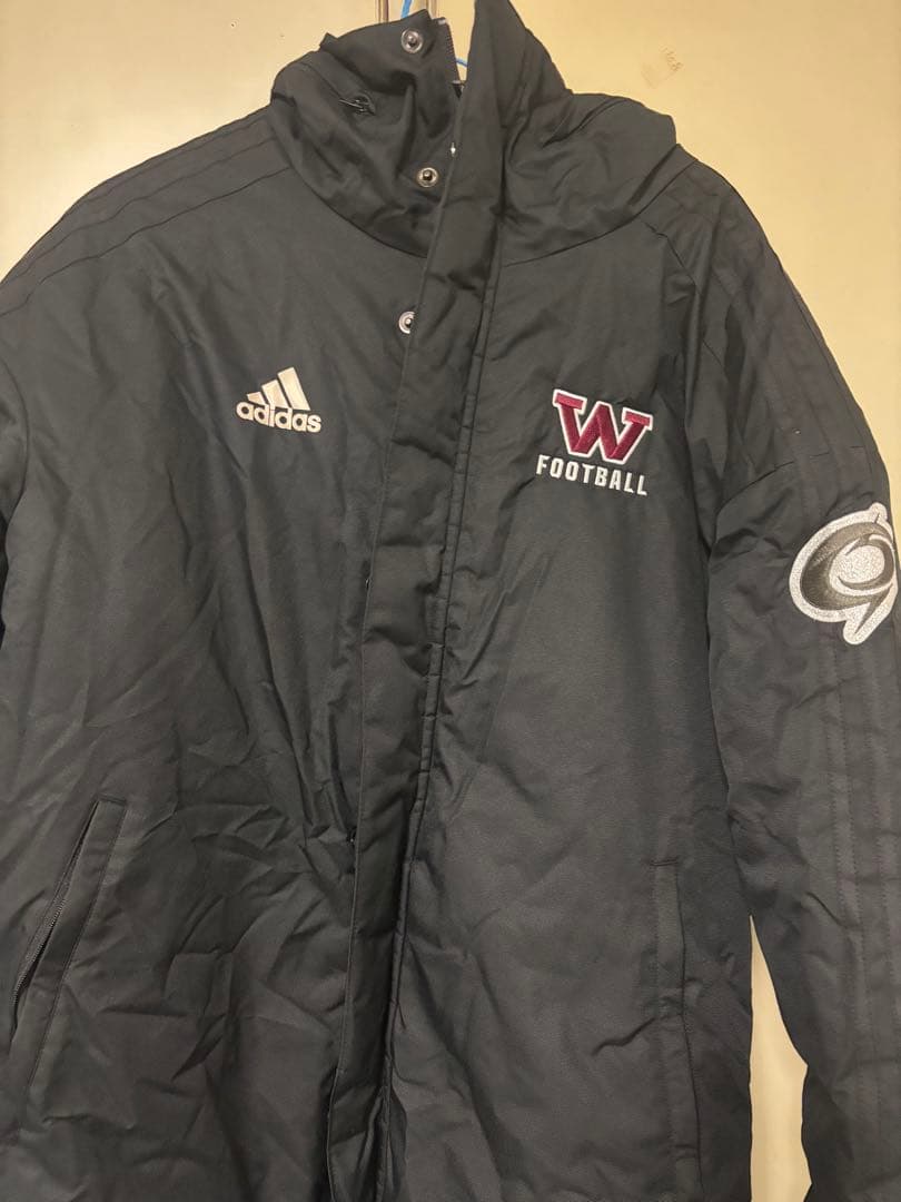 adidas 早稲田大学ビックベアーズフットボールジャケット 黒 未使用