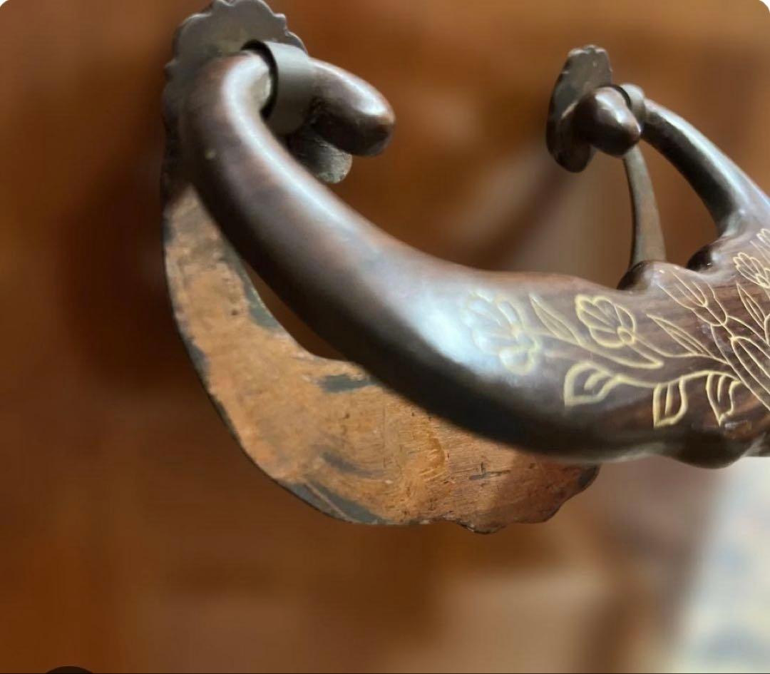 寄木箪笥　木象嵌　３段チェスト　サイドボード 整理箪笥　寄木細工　鍵付き