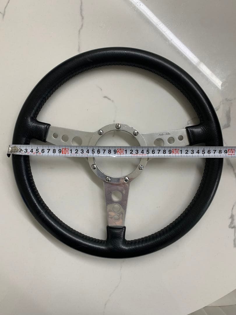 モトリタステアリング ブラックレザー