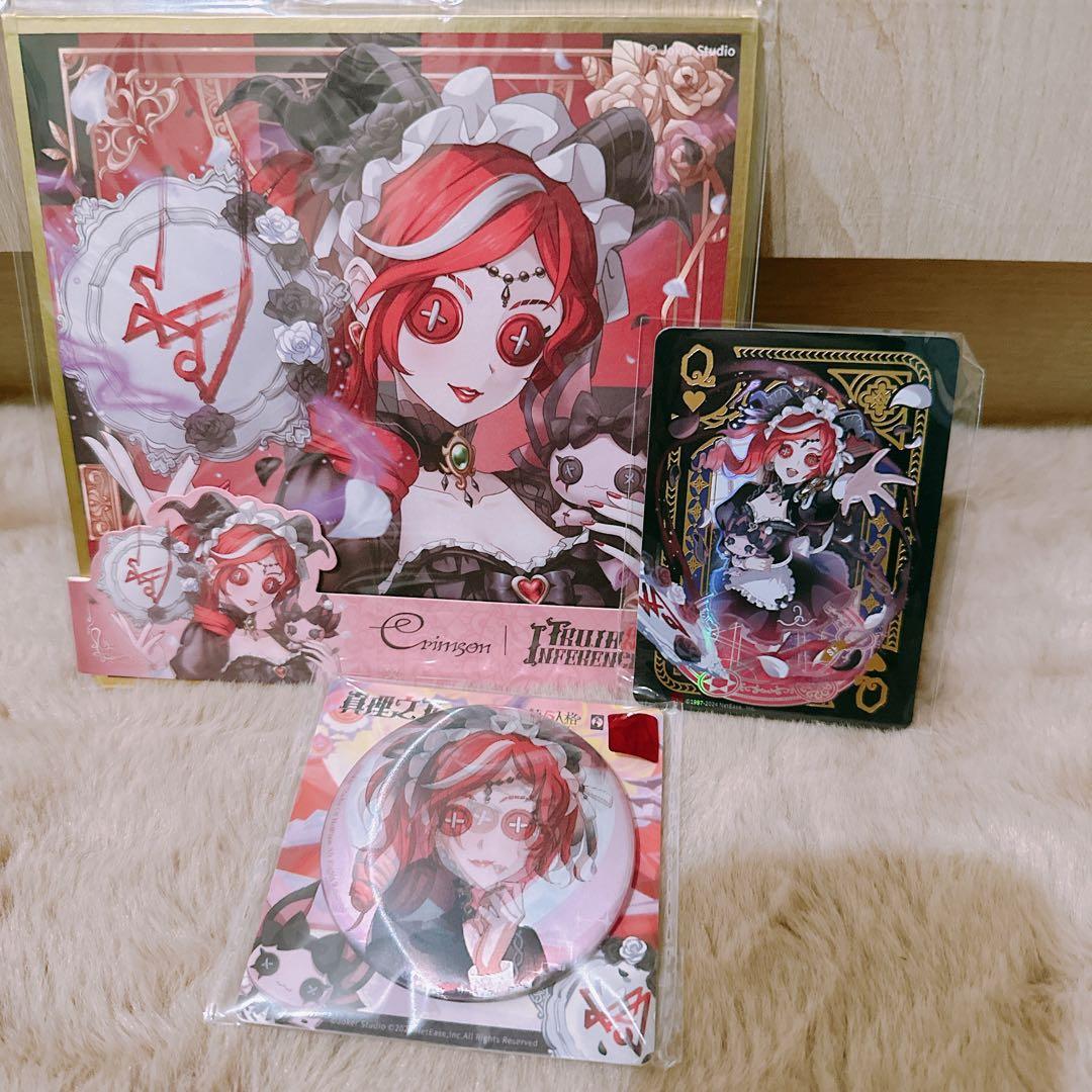 第五人格　祭司　スカーレット　ポーカーカード、缶バッジ、色紙セット