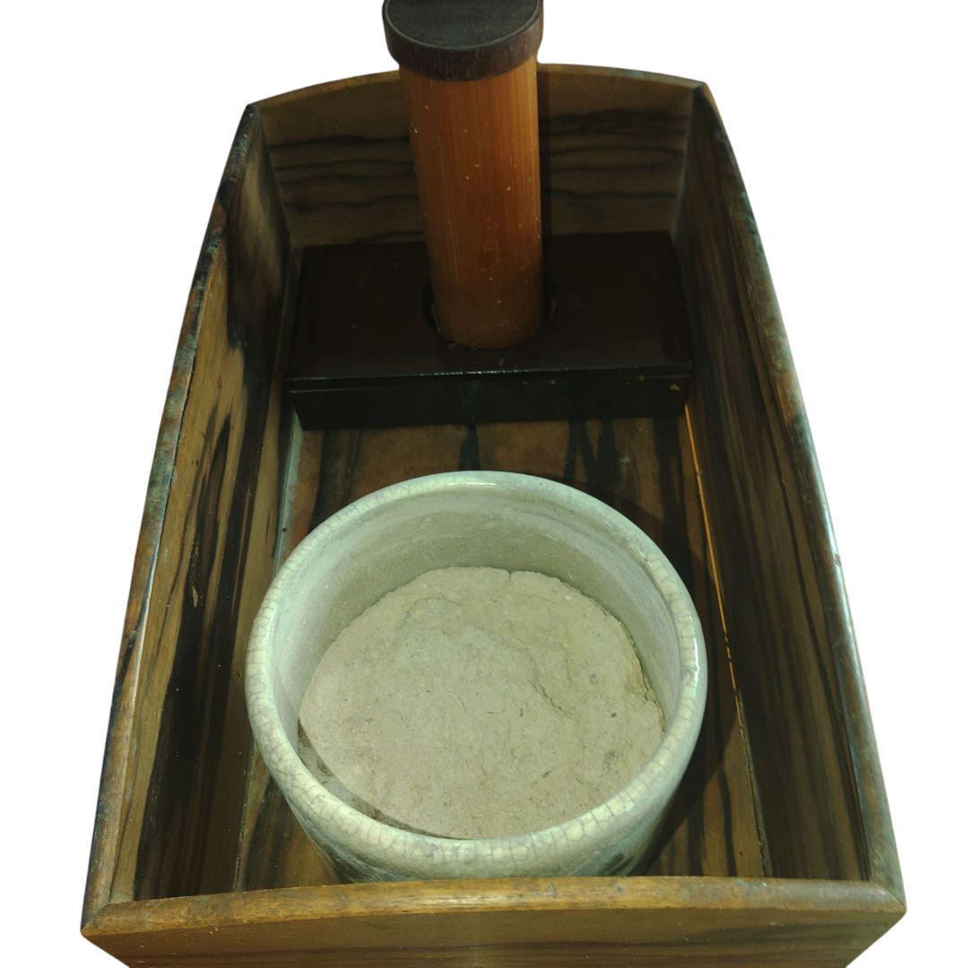 黒柿煙草盆　アンティーク　老木希少材