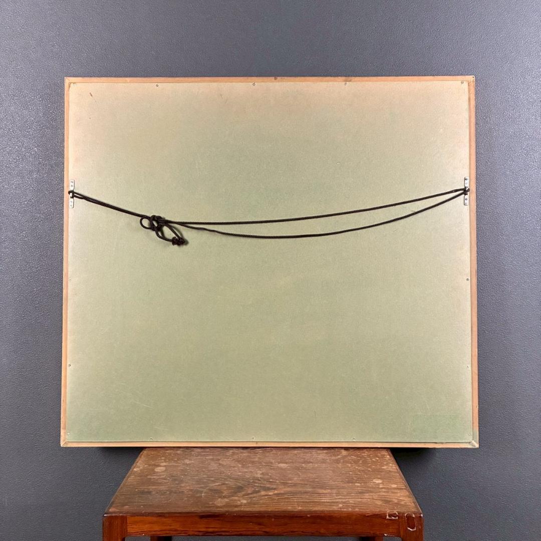 小山敬三「紅浅間」リトグラフ 直筆サイン・印章有 文化勲章受章作家 洋画家