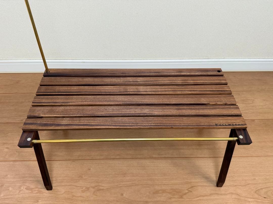【新品未使用】Fallworks mini table walnut