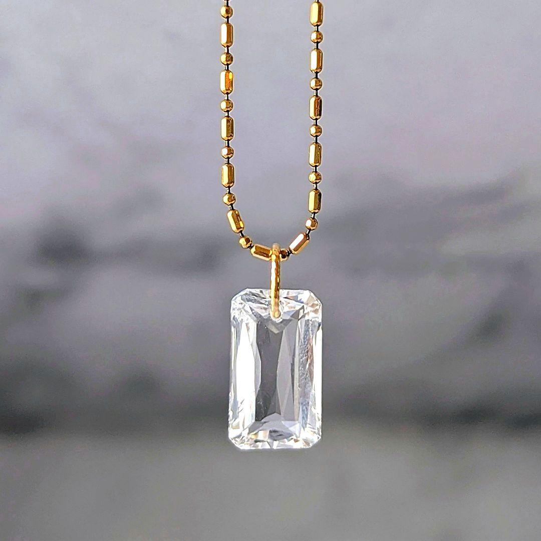 ♢N♢K18 モルガナイト 3.23ct ネックレスチャーム