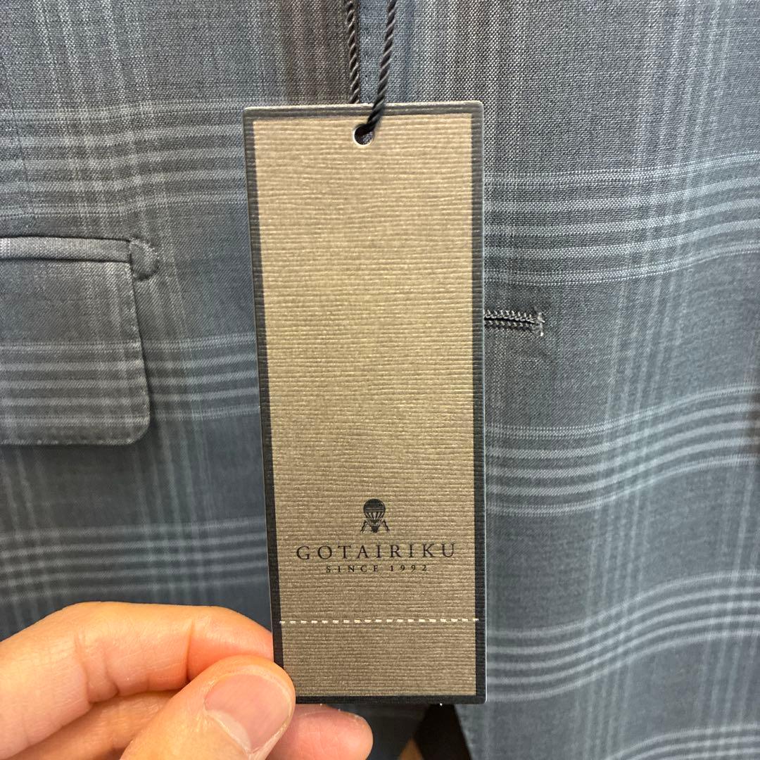 【新品未使用】五大陸ビジネスジャケット Mサイズ グレー系