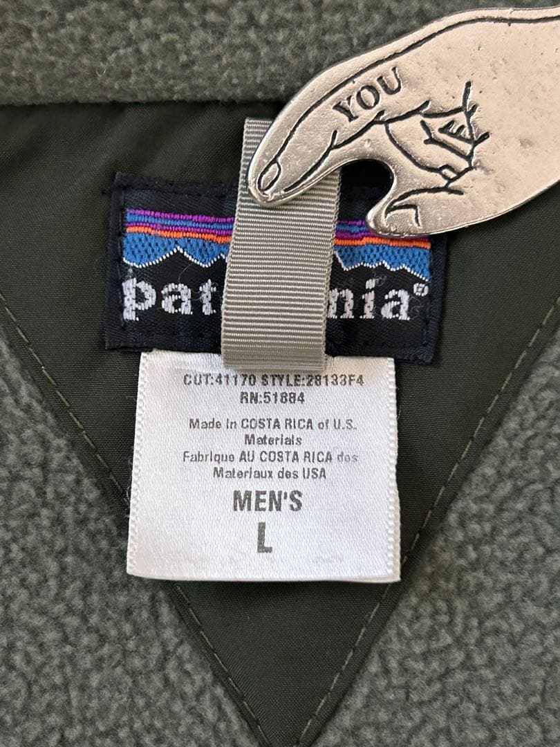一*人様 美品Patagonia ニュー シェルドシンチラ ジャケットオリーブ