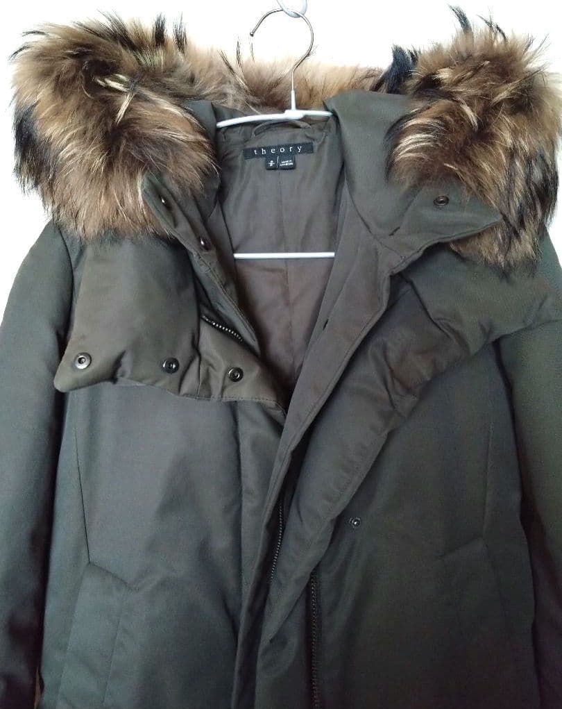 【美品】Theory MELISIA 3way ダウン ファー付き中綿ベスト