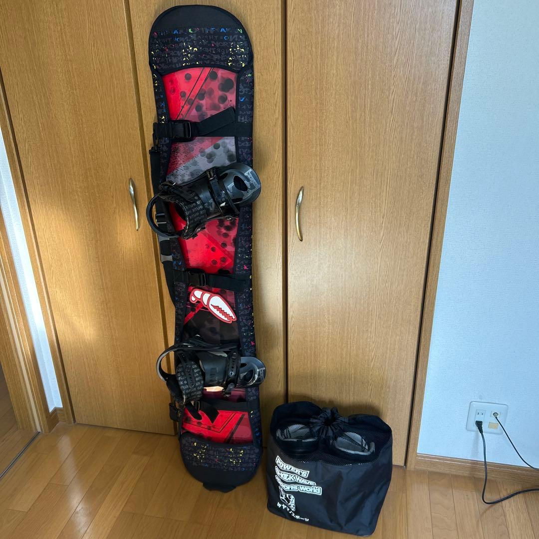 【スノーボード板、ビンディング、ブーツ、カバー付】YONEX/4XP