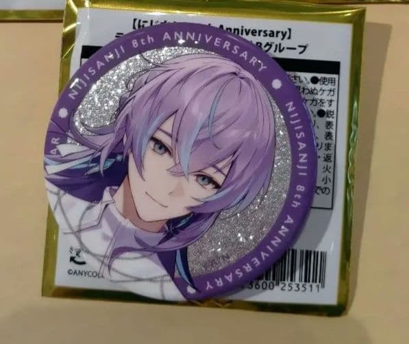 にじさんじ グリッター缶バッジ 8周年 星導ショウ