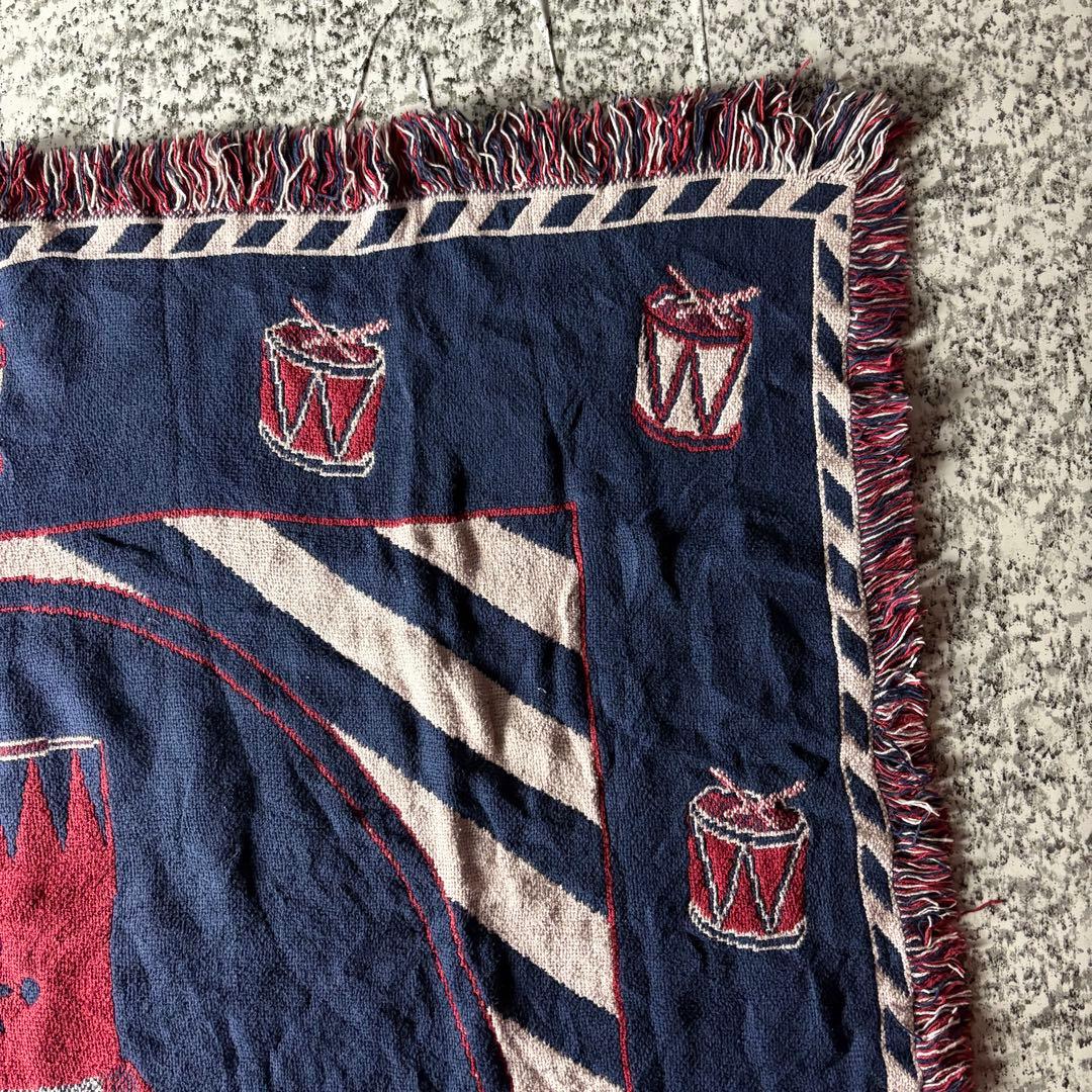 【90sオールド】くるみ割り人形　リバーシブル　ヴィンテージラグ　カーペット