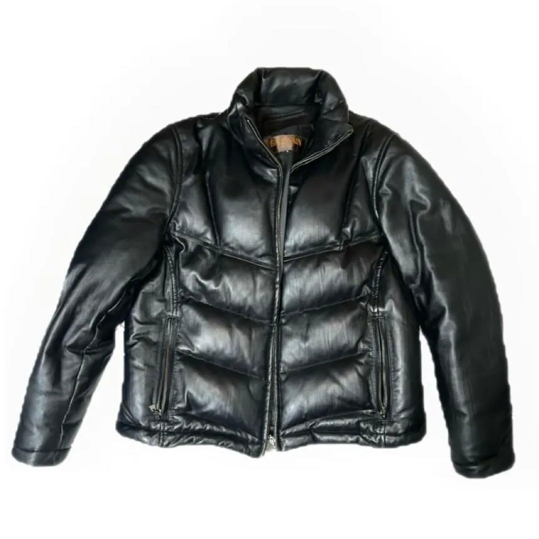 ジャケット・アウター BALMAIN Paris leather down jacket