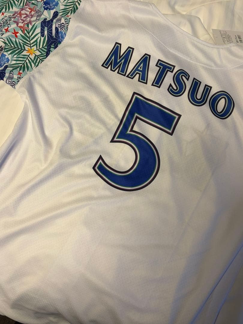 ベイスターズユニフォーム宜野湾限定　松尾【サイズO】