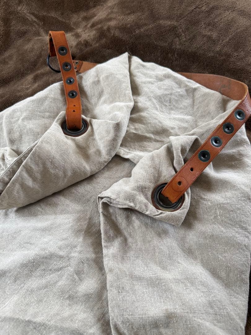 イヴアンドリューYVES ANDRIEUX リネンショルダーバッグ