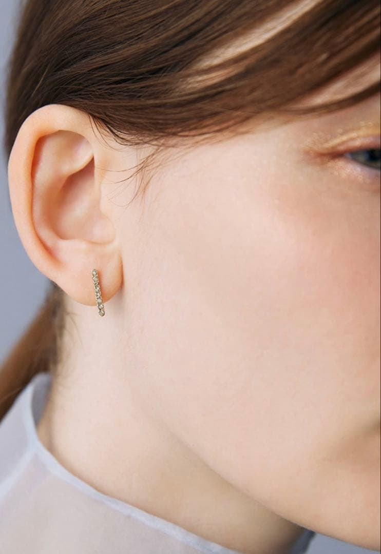 hariqua Earthy single pierce リビアングラス　ピアス