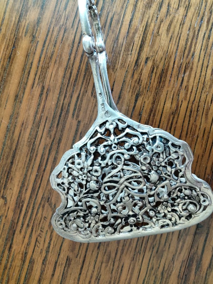 最終変更、繊細美品、美術品、希少品、８００.シルバークッキートング、美品