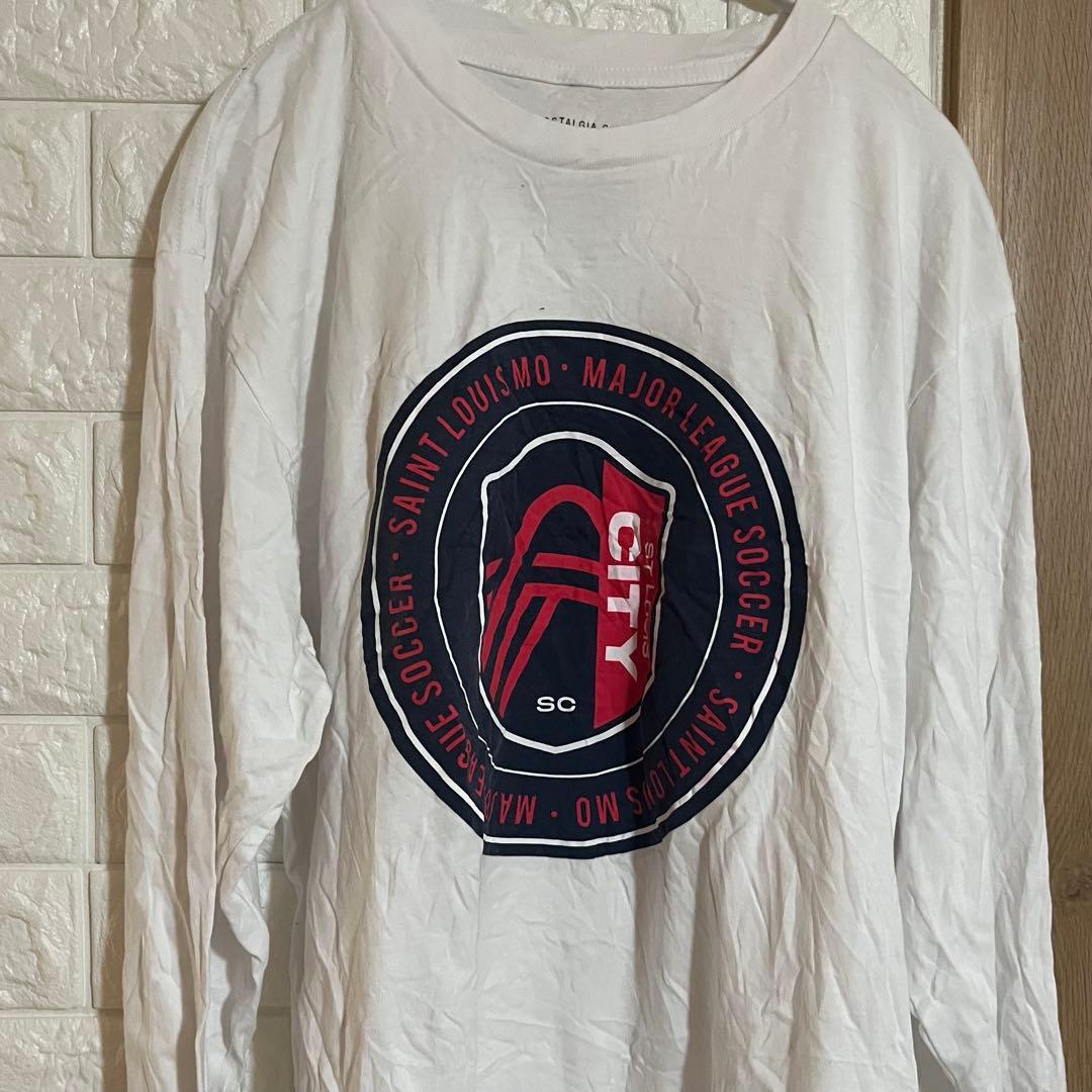 Mitchell & Ness 【S】サッカー ロゴ 長袖Tシャツ