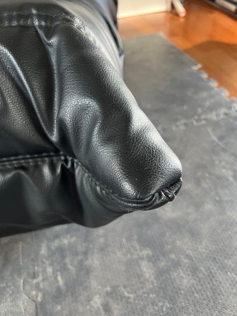 【正規品】リーンロゼ ligne rosetトーゴ　1人掛けソファ　ブラック