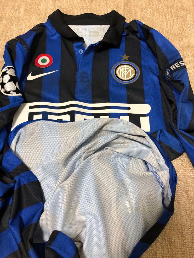 11 12 CL ホーム　インテル　長友　長袖実使用マルセイユ戦